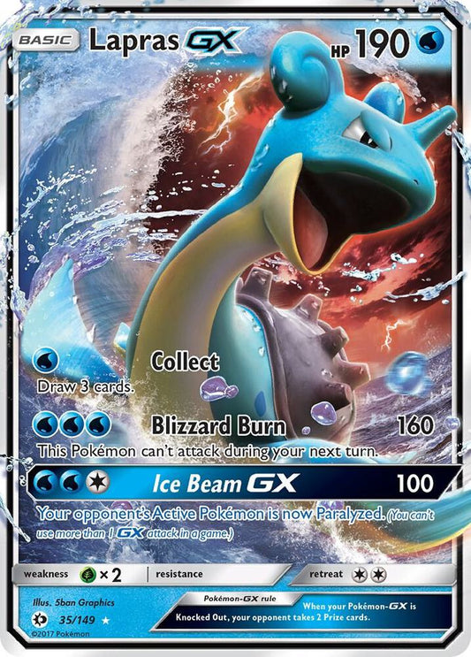 Lapras GX 35/149 (SM Base Set)  - Holofoil