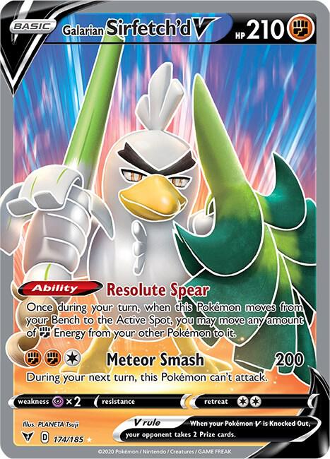 Galarian Sirfetch'd 174/185 (SWSH04: Vivid Voltage)  - Holofoil