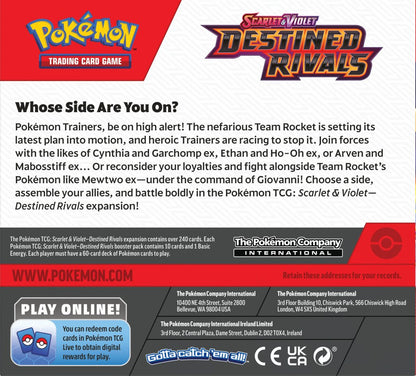 Pokemon TCG Scarlet & Violet Destined Rivals Booster