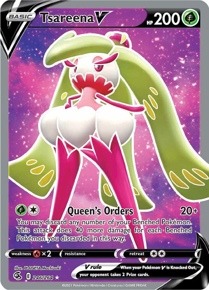 Tsareena V 246/264 (SWSH08: Fusion Strike)  - Holofoil