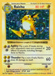 Raichu 014/102 (Base Set (Shadowless))  - Unlimited Holofoil