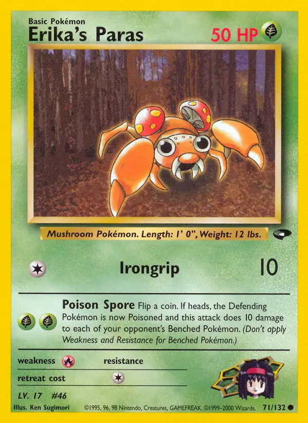 Erika's Paras 071/132 (Gym Challenge)  - Unlimited