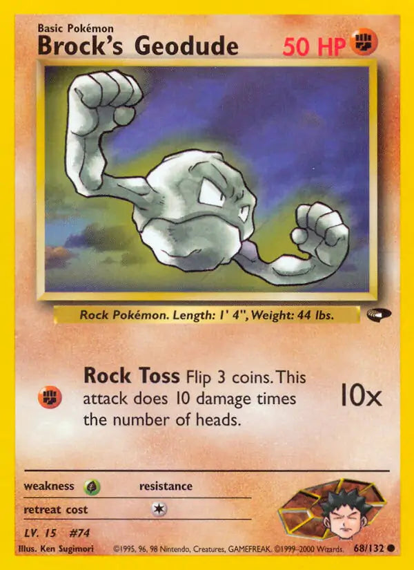 Brock's Geodude 068/132 (Gym Challenge)  - Unlimited