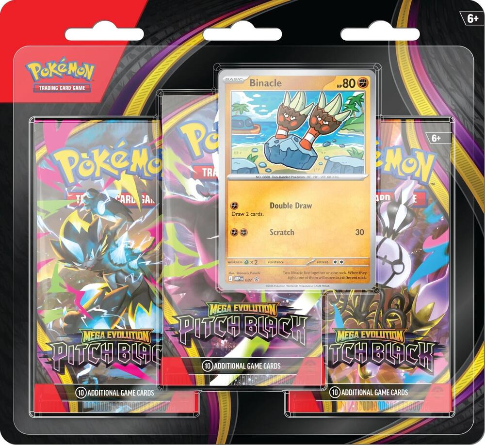 Pitch Black 3 Pack Blister Binacle  (ME05: Pitch Black) 