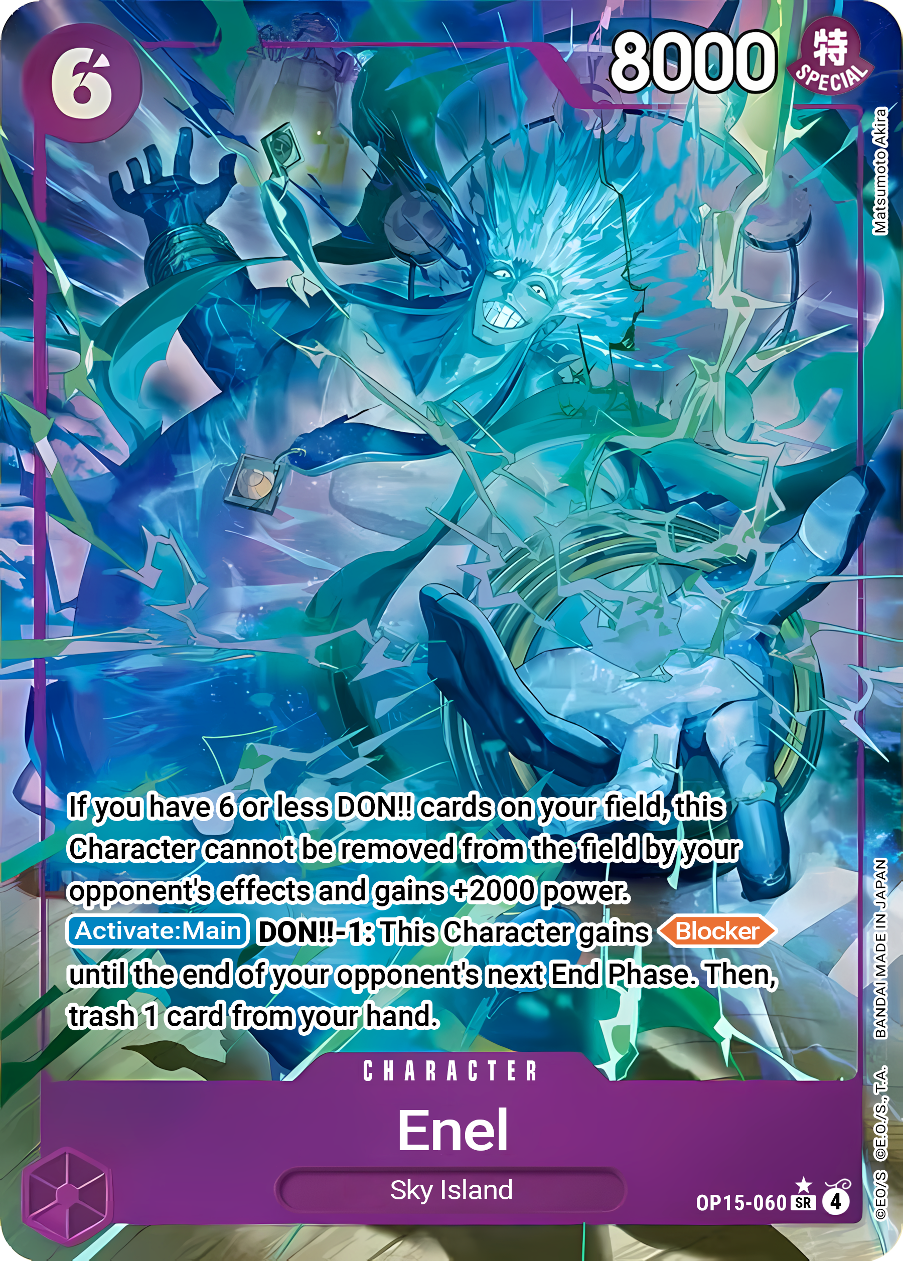 Enel OP15-060 (Adventure on Kami's Island)  - Alternate Art Foil