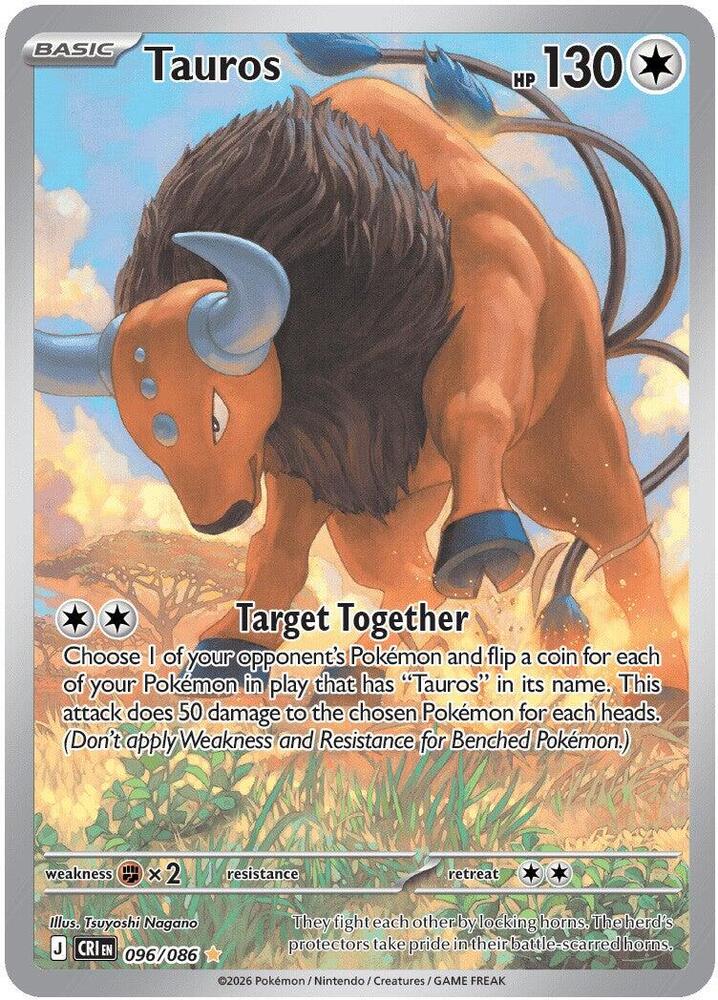 Tauros 096/086 (ME04: Chaos Rising)  - Holofoil
