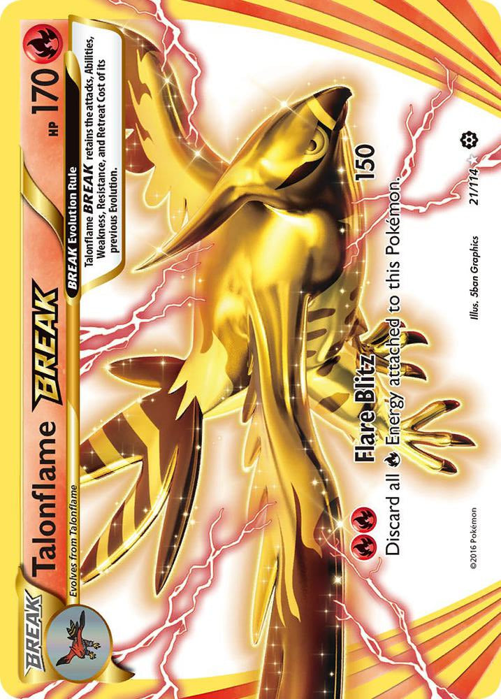 Talonflame BREAK 21/114 (XY - Steam Siege)  - Holofoil