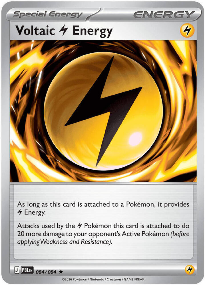 Voltaic Lightning Energy 084/084 (ME05: Pitch Black)  - Holofoil