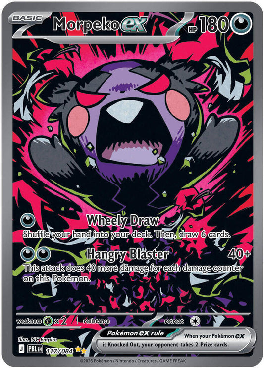Morpeko ex 117/084 (ME05: Pitch Black)  - Holofoil
