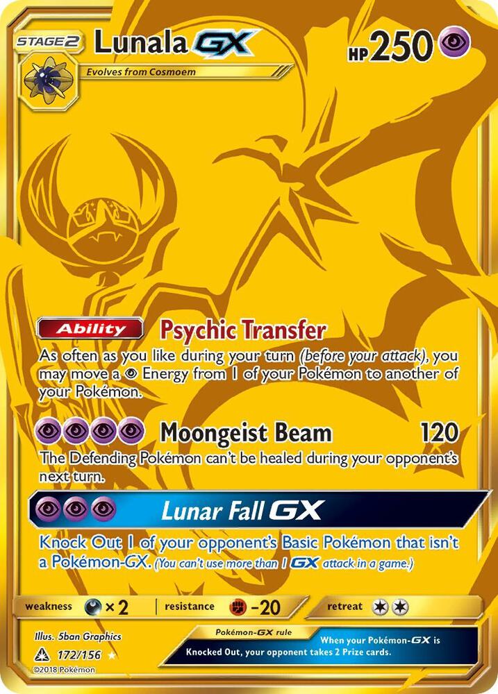 Lunala GX 172/156 (SM - Ultra Prism)  - Holofoil