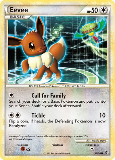Eevee 48/90 (Undaunted)  - Reverse Holofoil