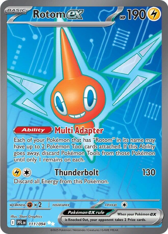 Rotom ex 111/094 (ME02: Phantasmal Flames)  - Holofoil