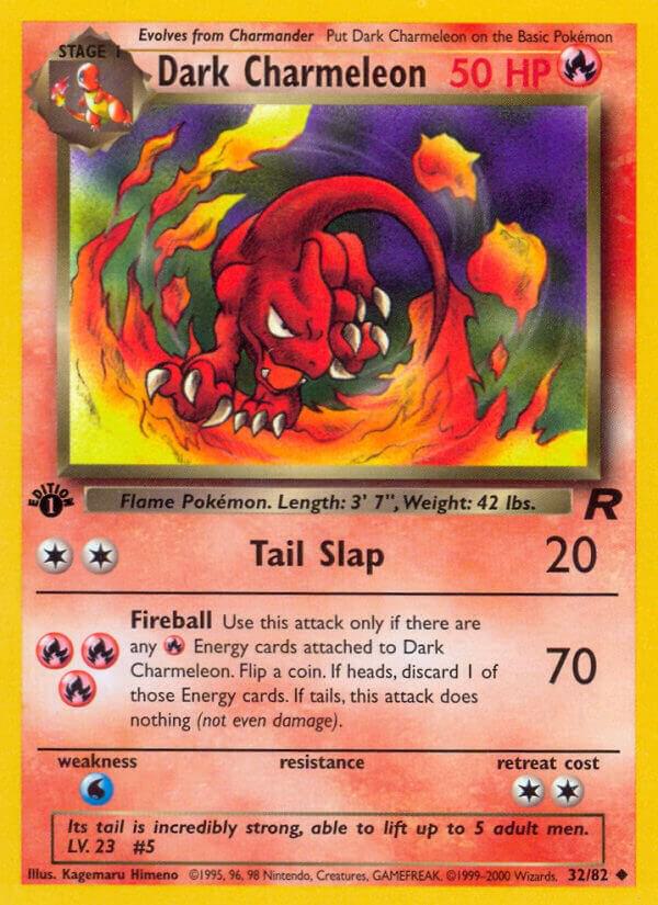 Dark Charmeleon 32/82 (Team Rocket)  - 1st Edition
