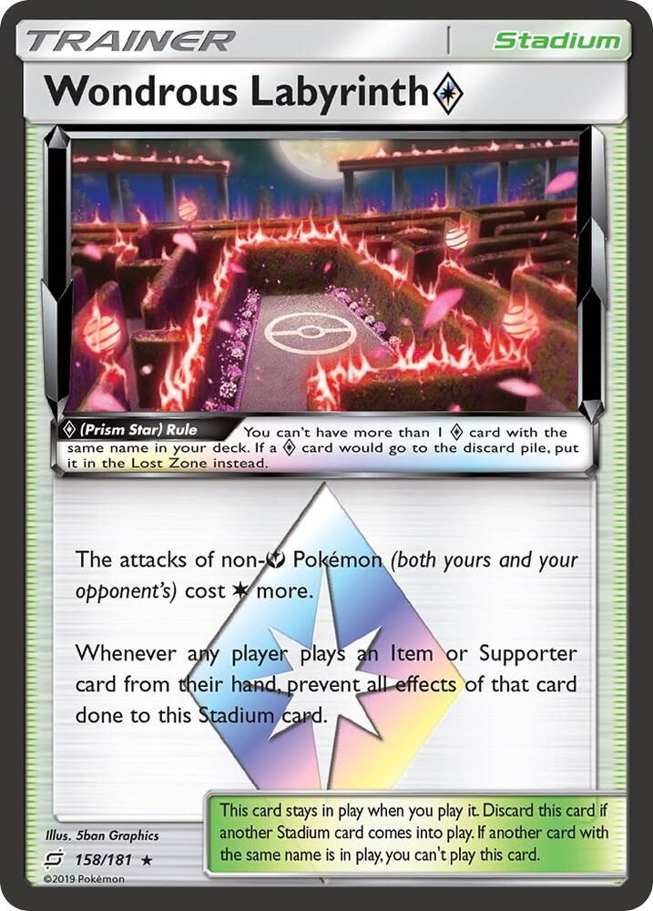 Wondrous Labyrinth Prism Star 158/181 (SM - Team Up)  - Holofoil