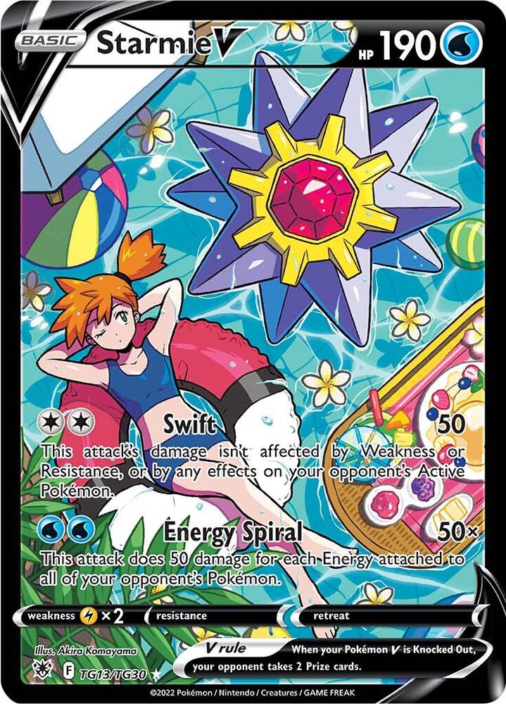 Starmie V TG13/TG30 (SWSH10: Astral Radiance Trainer Gallery)  - Holofoil