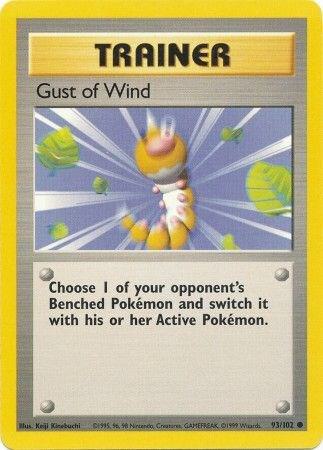 Gust of Wind 093/102 (Base Set)  - Unlimited Normal