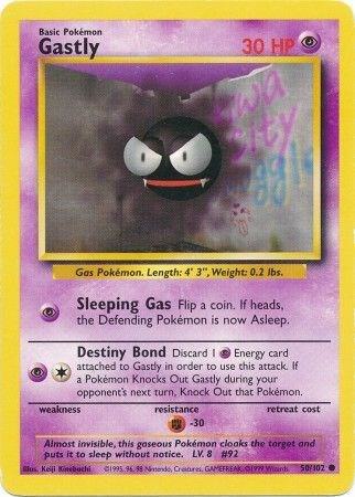 Gastly 050/102 (Base Set)  - Unlimited Normal