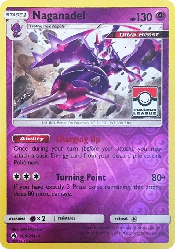 Naganadel 108 214 Pokemon League 108/214 (League & Championship Cards)  - Reverse Holofoil
