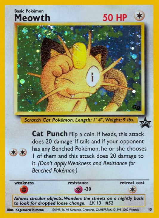 Meowth 10/53 (WoTC Promo)  - Holofoil
