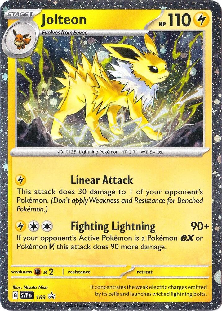 Jolteon 169 Cosmos Holo 169 (SV: Scarlet & Violet Promo Cards)  - Cosmo Holofoil