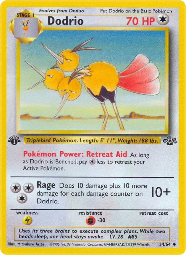 Dodrio 34/64 (Jungle)  - 1st Edition