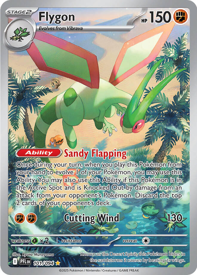 Flygon 101 094 101/094 (ME02: Phantasmal Flames)  - Holofoil