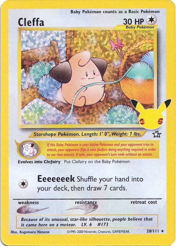 Cleffa 20/111 (Celebrations: Classic Collection)  - Holofoil