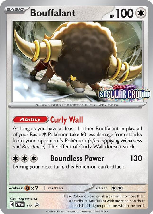 Bouffalant 136 (SV: Scarlet & Violet Promo Cards)  - Holofoil