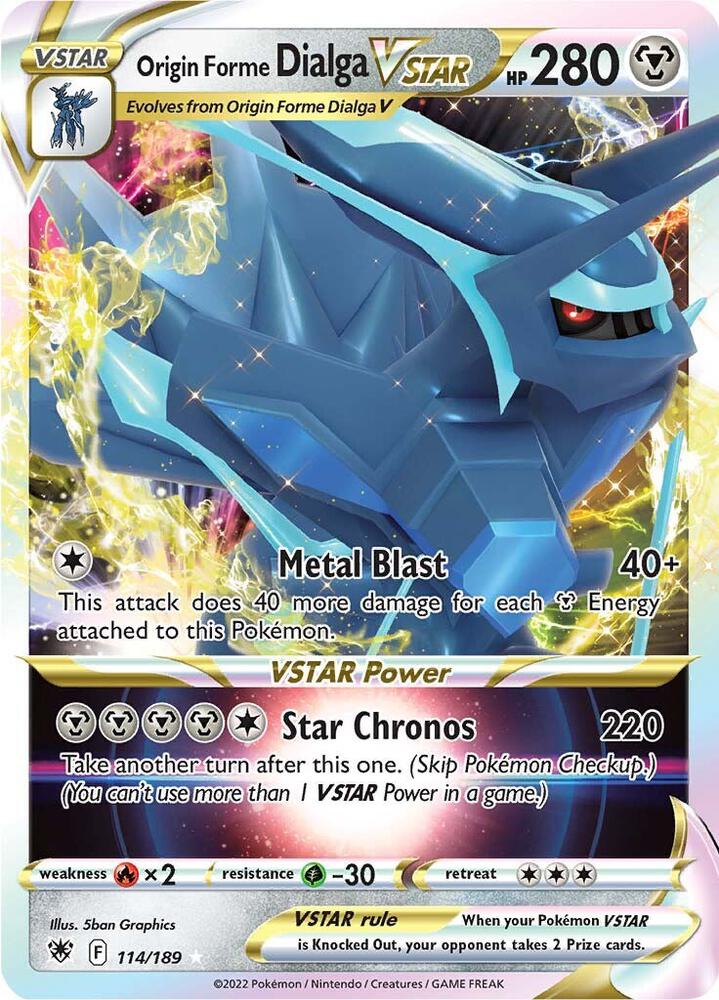 Origin Forme Dialga VSTAR 114/189 (SWSH10: Astral Radiance)  - Holofoil