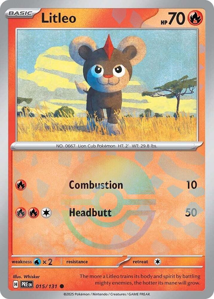 Litleo 015/131 (SV: Prismatic Evolutions)  - Poke Ball Holofoil