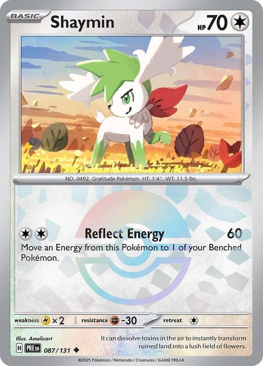 Shaymin 087/131 (SV: Prismatic Evolutions)  - Poke Ball Holofoil