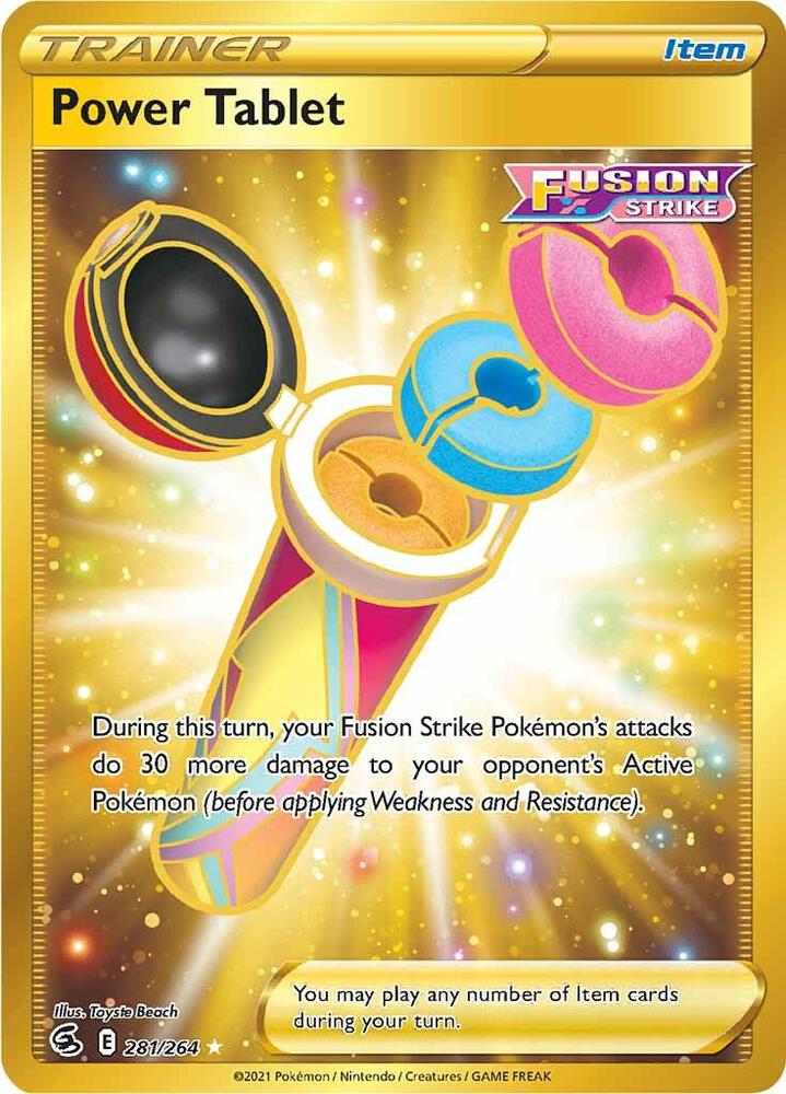 Power Tablet Secret 281/264 (SWSH08: Fusion Strike)  - Holofoil