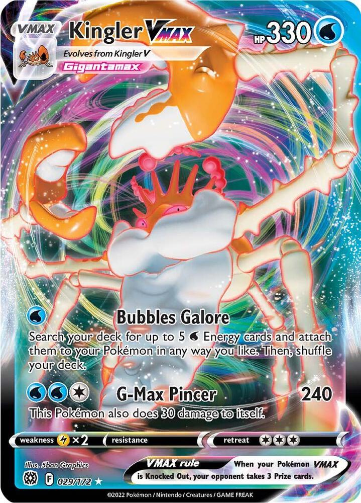 Kingler VMAX 029/172 (SWSH09: Brilliant Stars)  - Holofoil