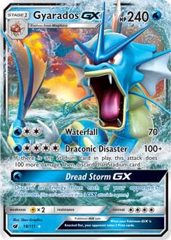 Gyarados GX 18/111 (SM - Crimson Invasion)  - Holofoil