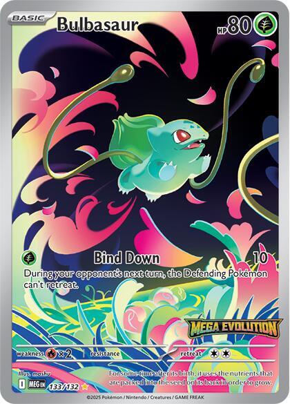 Bulbasaur Mega Evolution Stamped 133/132 (Miscellaneous Cards & Products)  - Holofoil
