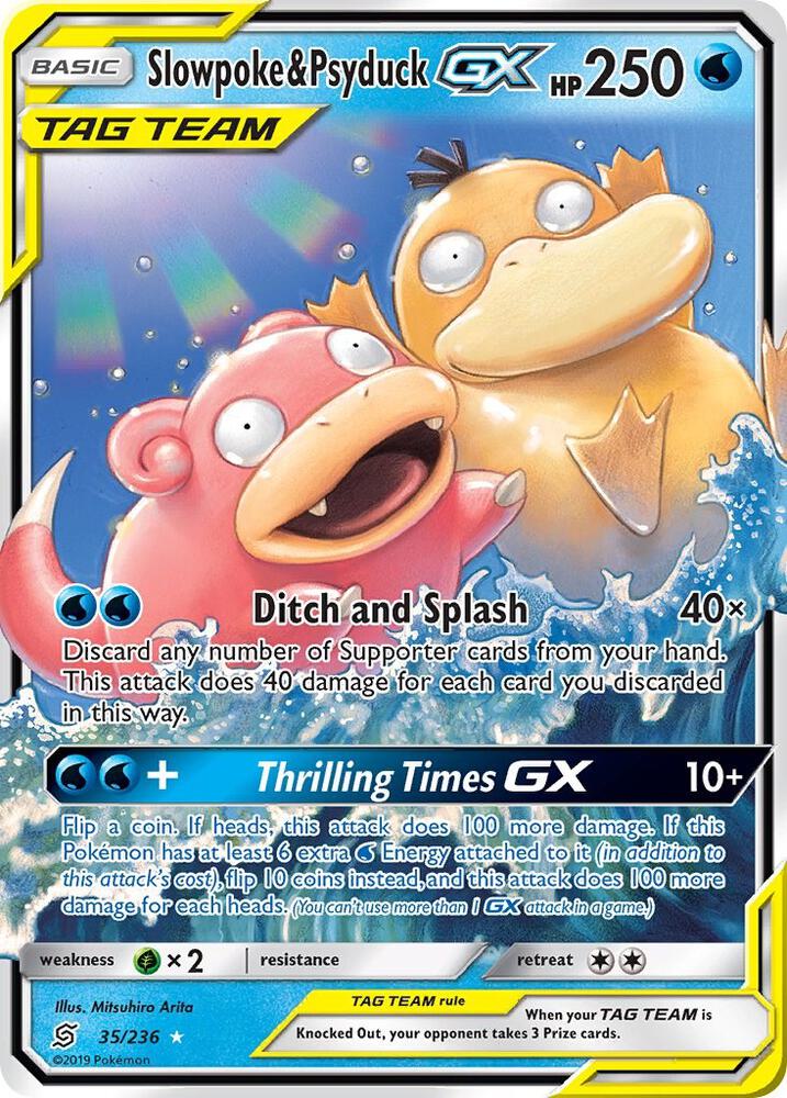 Slowpoke and Psyduck GX 35/236 (SM - Unified Minds)  - Holofoil