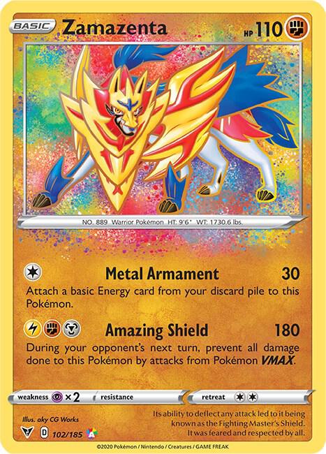 Zamazenta 102/185 (SWSH04: Vivid Voltage)  - Holofoil