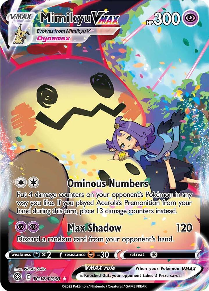 Mimikyu VMAX TG17/TG30 (SWSH09: Brilliant Stars Trainer Gallery)  - Holofoil