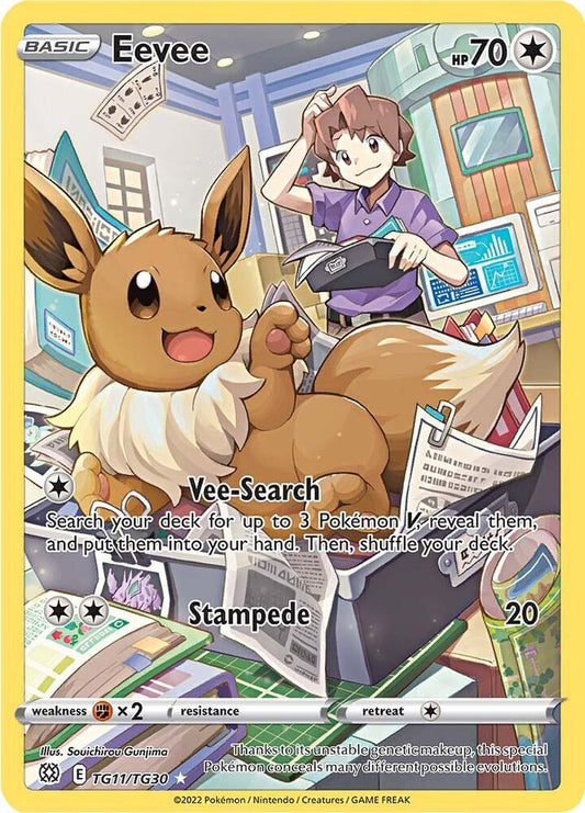 Eevee TG11/TG30 (SWSH09: Brilliant Stars Trainer Gallery)  - Holofoil