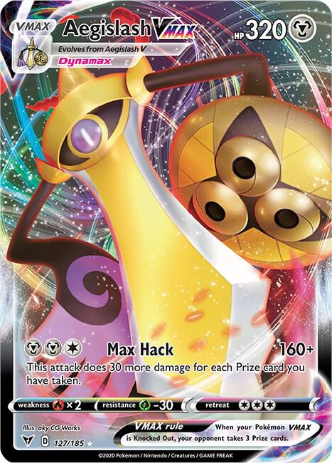 Aegislash VMAX 127/185 (SWSH04: Vivid Voltage)  - Holofoil
