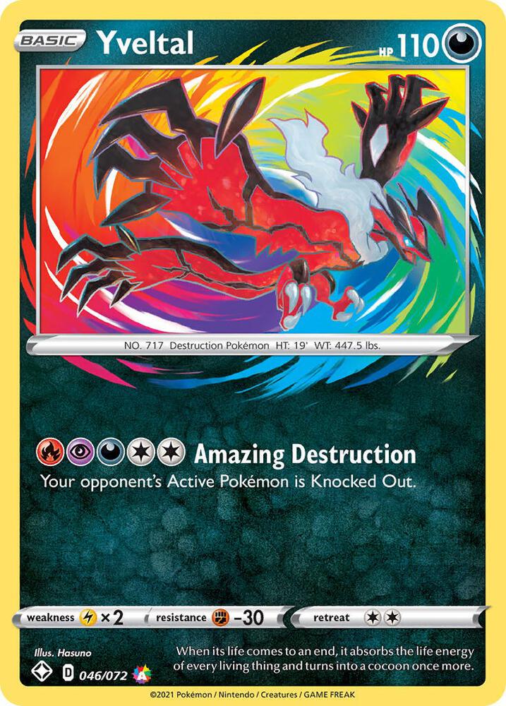 Yveltal 046/072 (Shining Fates)  - Holofoil