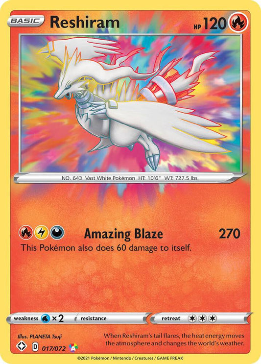 Reshiram 017/072 (Shining Fates)  - Holofoil