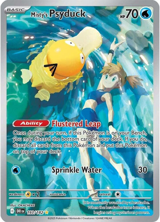 Misty's Psyduck  193/182 (SV10: Destined Rivals)  - Holofoil