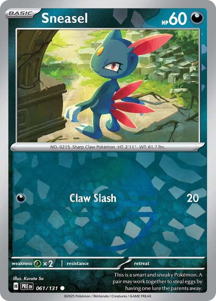 Sneasel 061/131 (SV: Prismatic Evolutions)  - Poke Ball Holofoil
