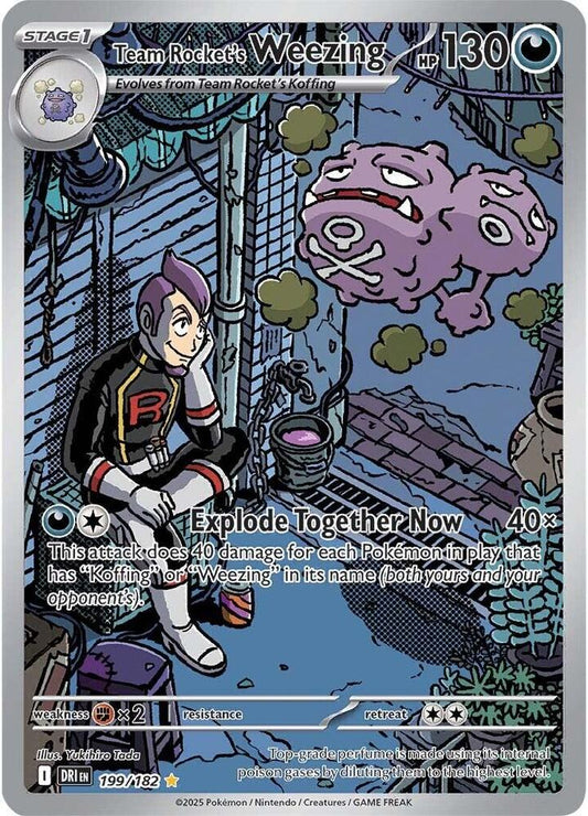 Team Rocket's Weezing 199/182 (SV10: Destined Rivals)  - Holofoil