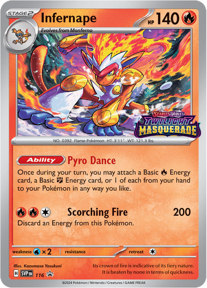 Infernape 116 (SV: Scarlet & Violet Promo Cards)  - Holofoil