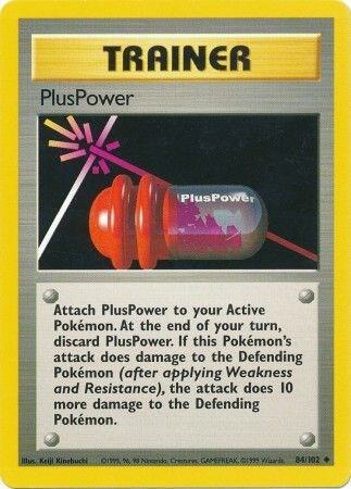 PlusPower 084/102 (Base Set)  - Unlimited Normal