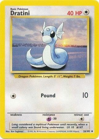 Dratini 026/102 (Base Set)  - Unlimited Normal
