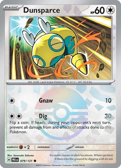 Dunsparce 079/131 (SV: Prismatic Evolutions)  - Poke Ball Holofoil