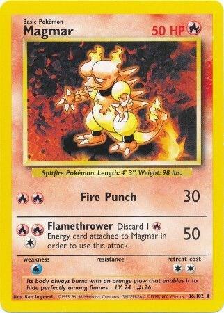 Magmar 036/102 (Base Set)  - Unlimited Normal